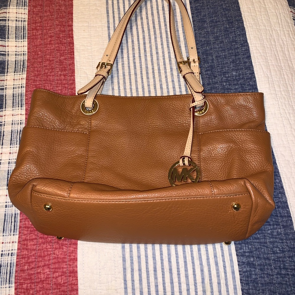 ***SOLD***Michael Kors Leather Tote - Picture 3 of 6